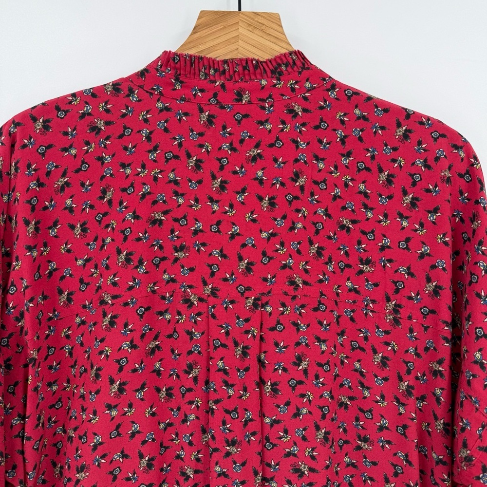 Zadig & Voltaire Tamis Liberty Floral-Print Button-Down Shirt Size M - Picture 12 of 12